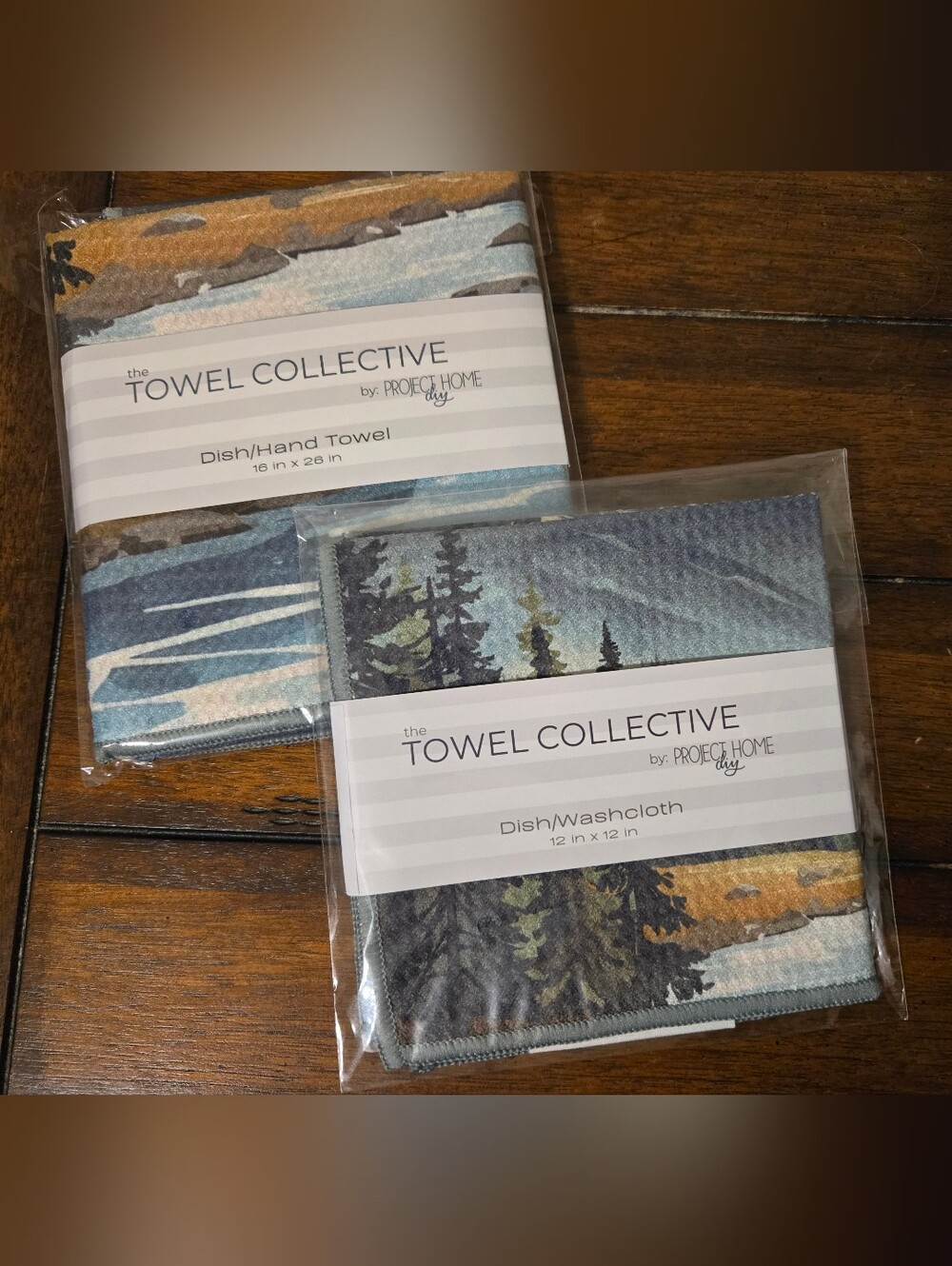 Towel Collective Kitchen/Hand Towel And Dish/Wash Cloth Set - NEW - Lone Peak